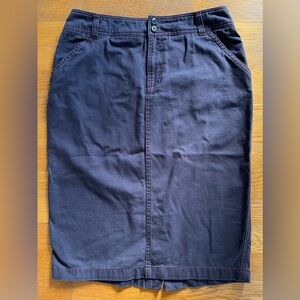 Maeve Anthropologie Navy Blue Pencil Skirt